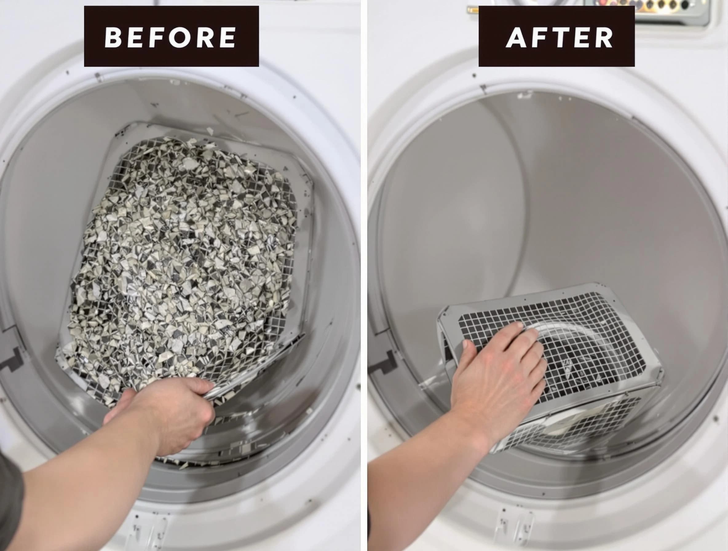 Professional lint trap cleaning by Harrisville Dryer Vent Cleaning in Harrisville