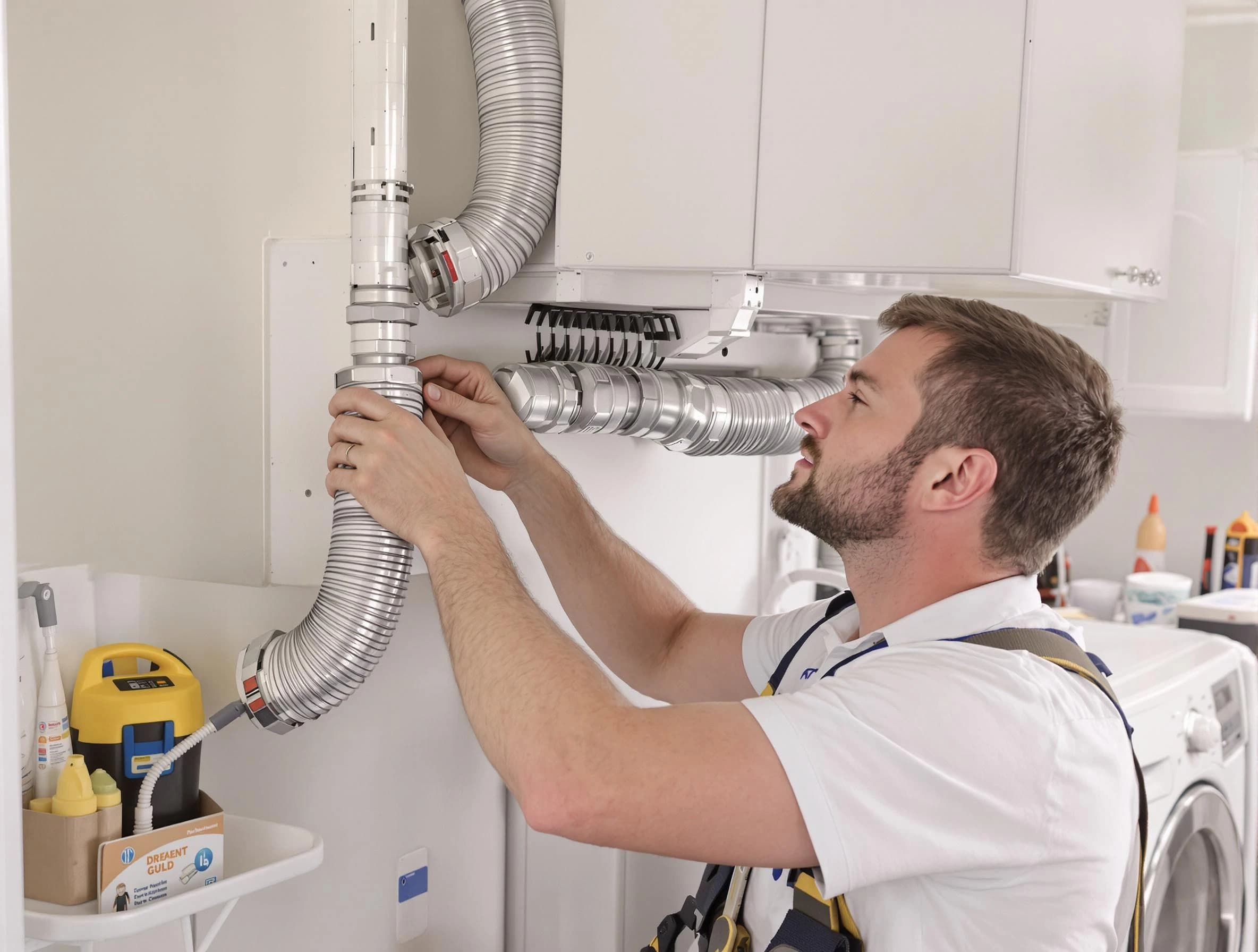 Professional dryer vent repair and installation by Harrisville Dryer Vent Cleaning in Harrisville