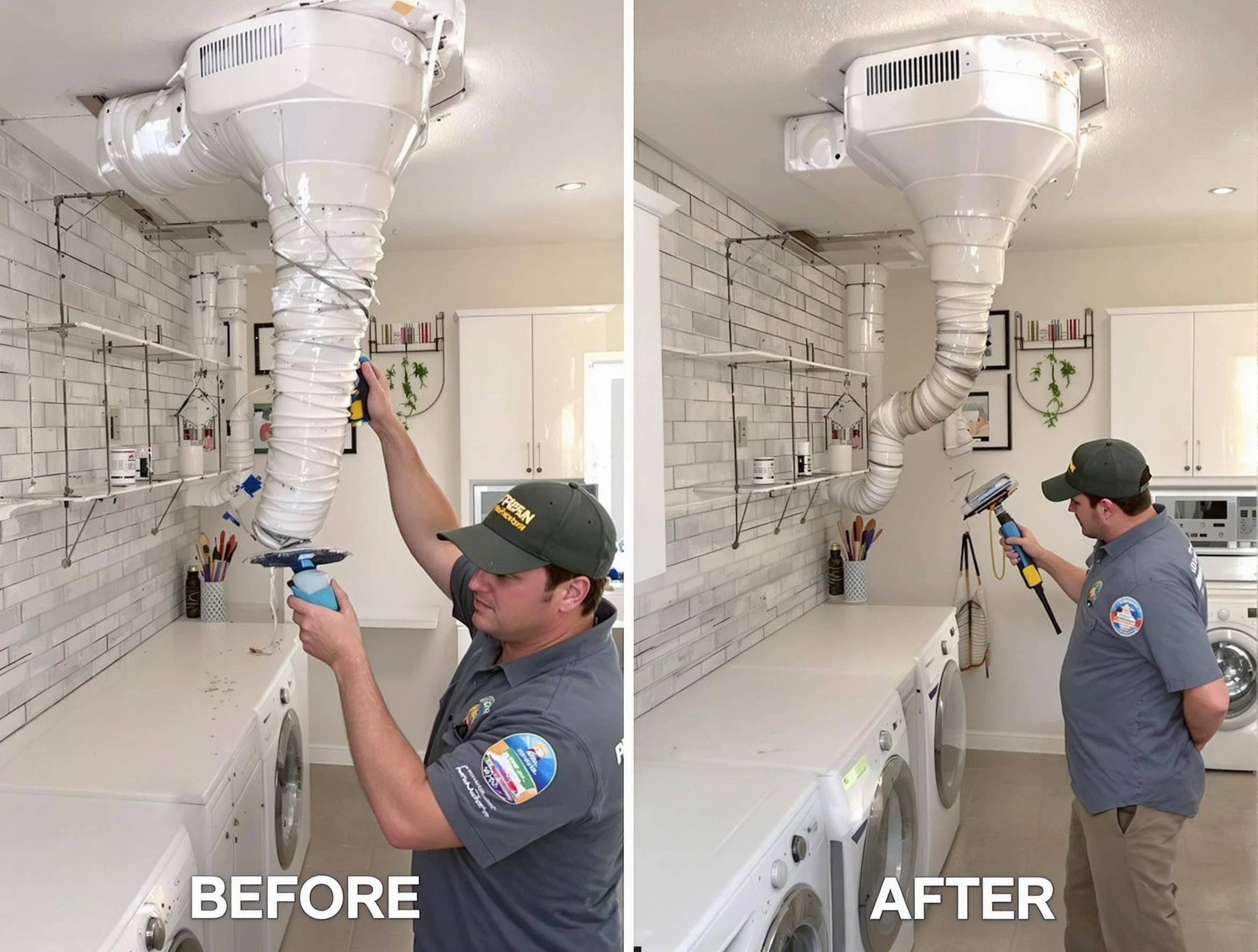 Professional dryer exhaust vent cleaning by Harrisville Dryer Vent Cleaning in Harrisville