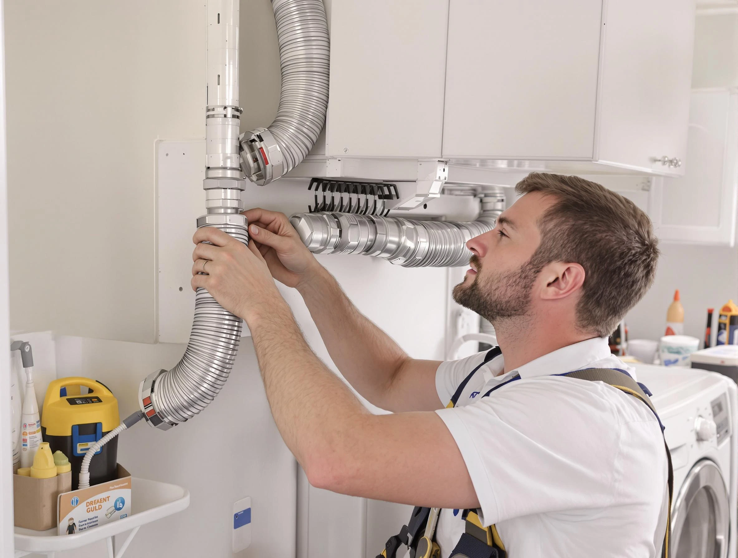 Professional dryer vent repair and installation by Harrisville Dryer Vent Cleaning in Harrisville